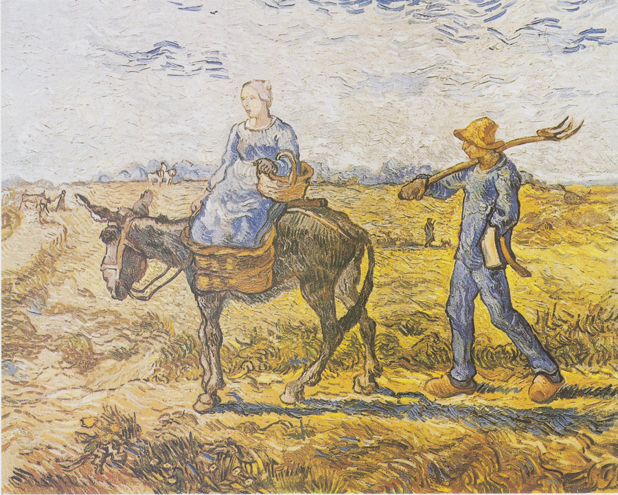 Poranek. W pracy (po Millet) - Vincent van Gogh