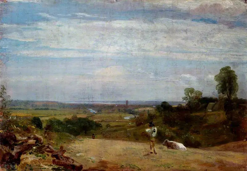 Letni poranek: Dedham od Langham - John Constable