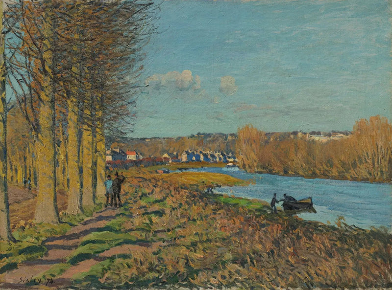 Zimowy poranek - Alfred Sisley
