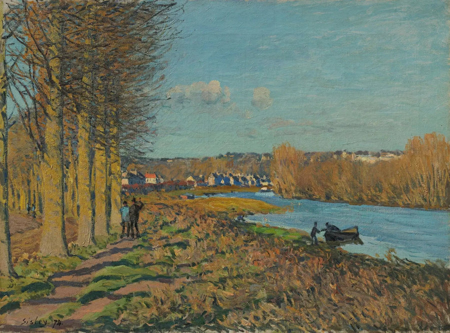 Zimowy poranek - Alfred Sisley