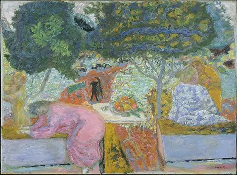 Poranek w ogrodzie w Vernonnet - Pierre Bonnard