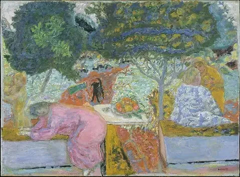 Poranek w ogrodzie w Vernonnet - Pierre Bonnard
