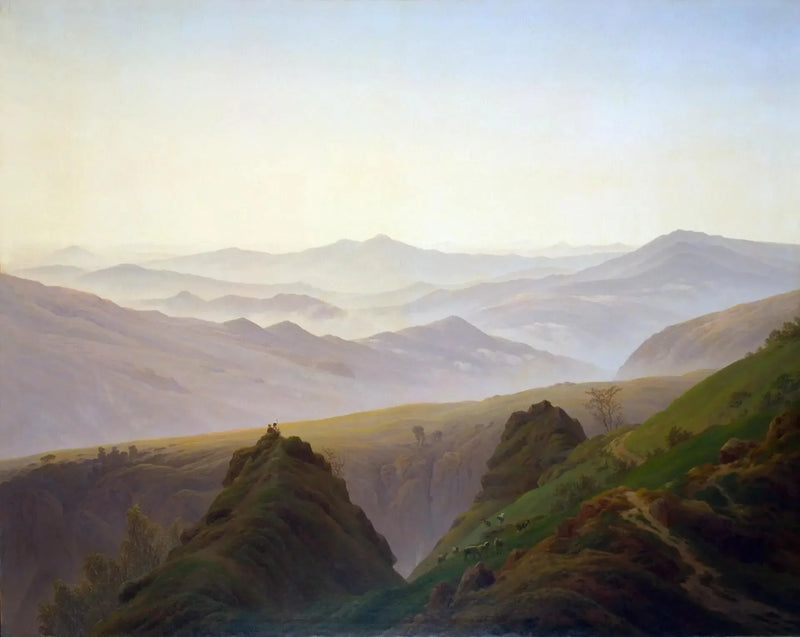 Poranek w górach - Caspar David Friedrich