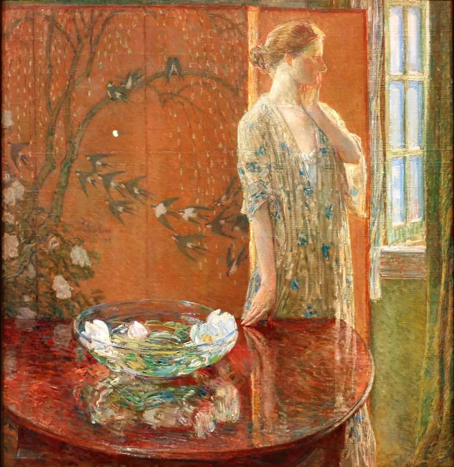 Matin de printemps - Childe Hassam image 1 reproduction artisanale de tableau
