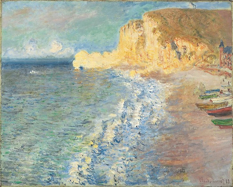 Poranek w Étretat - Claude Monet
