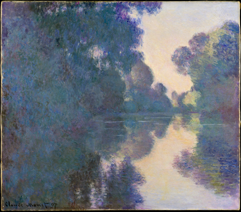 Le Matin sur la Seine w pobliżu Giverny, Met W1482 - Claude Monet