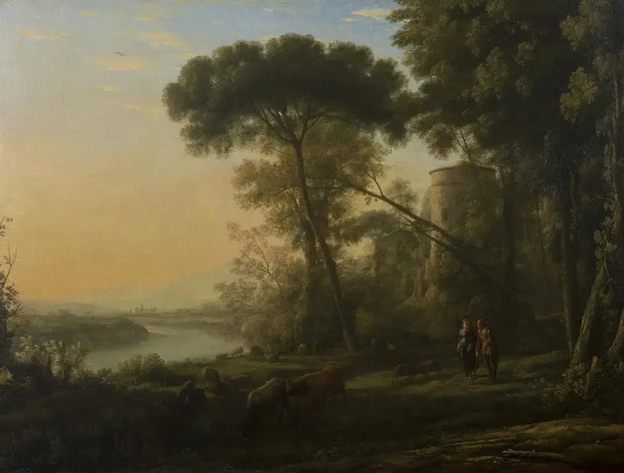 Poranek: Krajobraz z lasem - Claude Lorrain