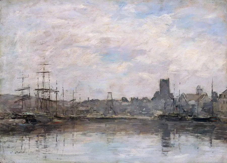 Wrzesniowy poranek: Port w Fécamp - Eugène Boudin