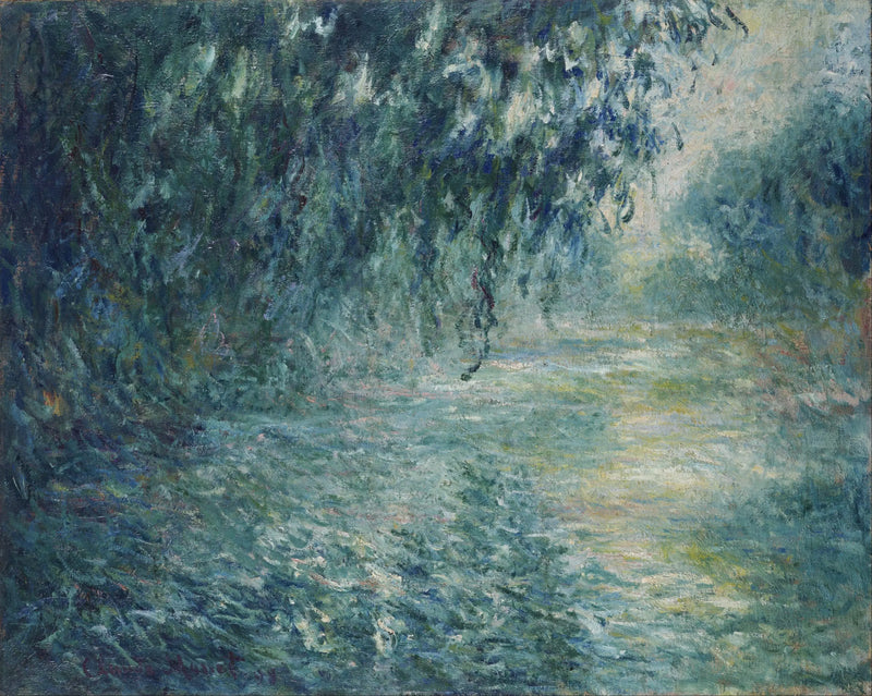 Poranek nad Sekwaną, deszczowa pogoda - Claude Monet