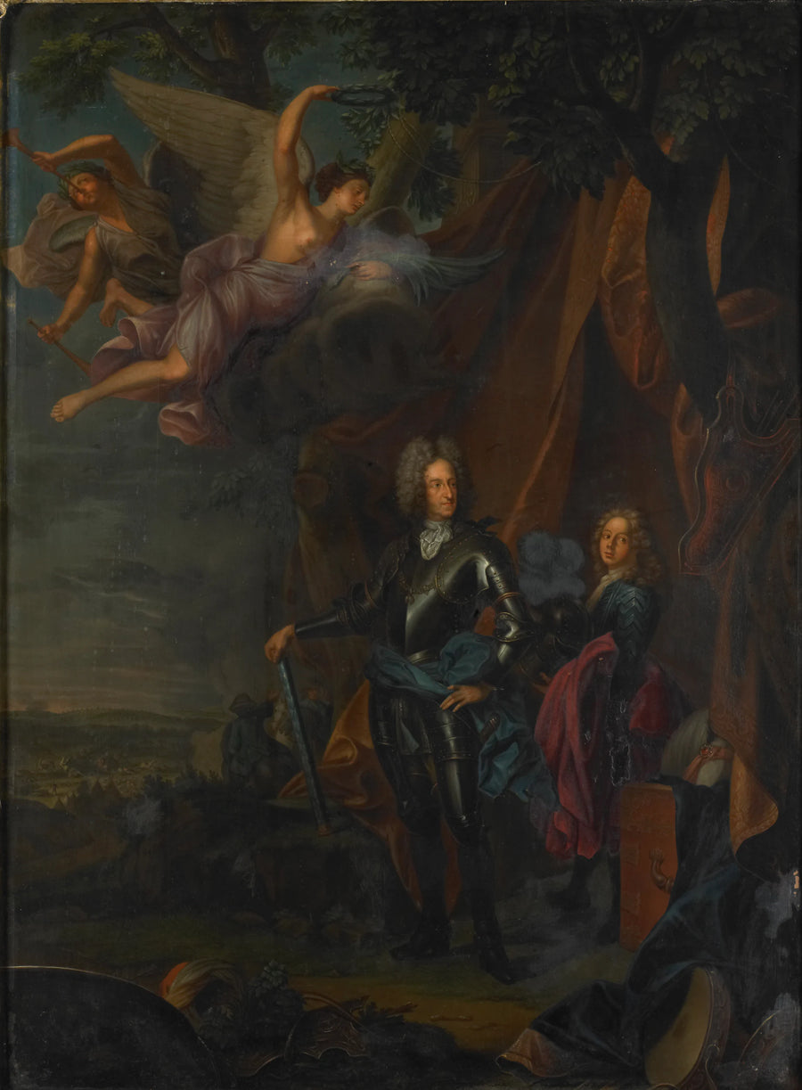 Maximilien II Maria Emanuel (1662-1726). Électeur de Bavière, à la bataille de Mohacs contre les Turcs - Artiste inconnu du Rijksmuseum