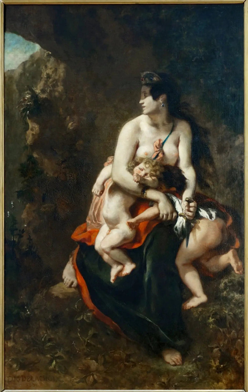Furiozna Medea - Eugène Delacroix
