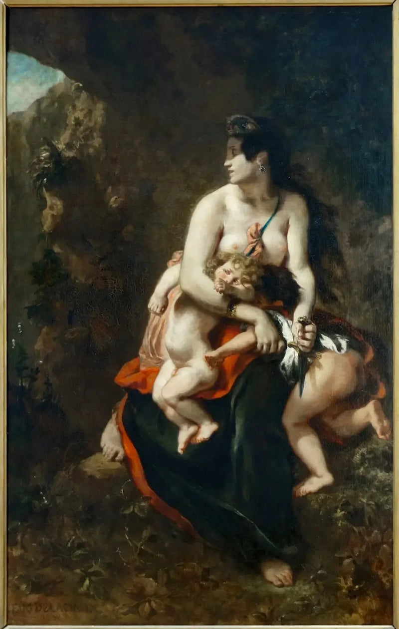 Furiozna Medea - Eugène Delacroix
