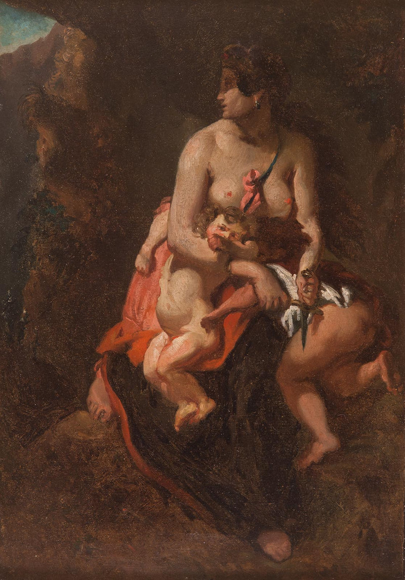 Medea wściekła - Théodore Chassériau