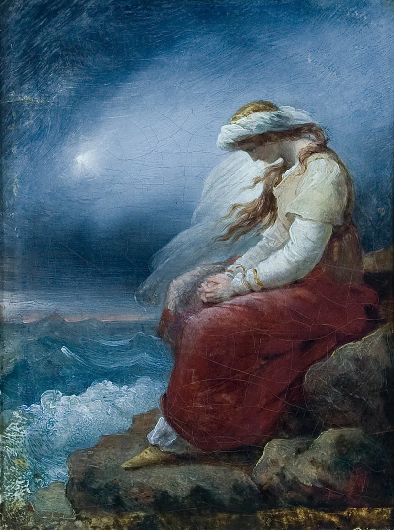 Médora na skale - Ary Scheffer