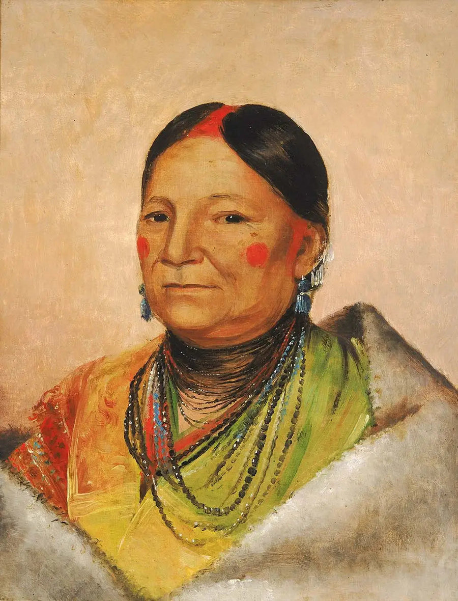 Mee-chéet-e-neuh, Ranna łosia, Żona szefa - George Catlin