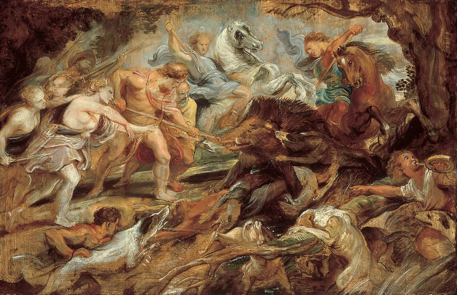 Meleager i Atalanta oraz polowanie na dzika z Calydonu - Peter Paul Rubens