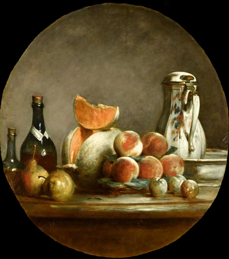 Melony, Gruszki, Brzoskwinie i Śliwki - Jean Simeón Chardin