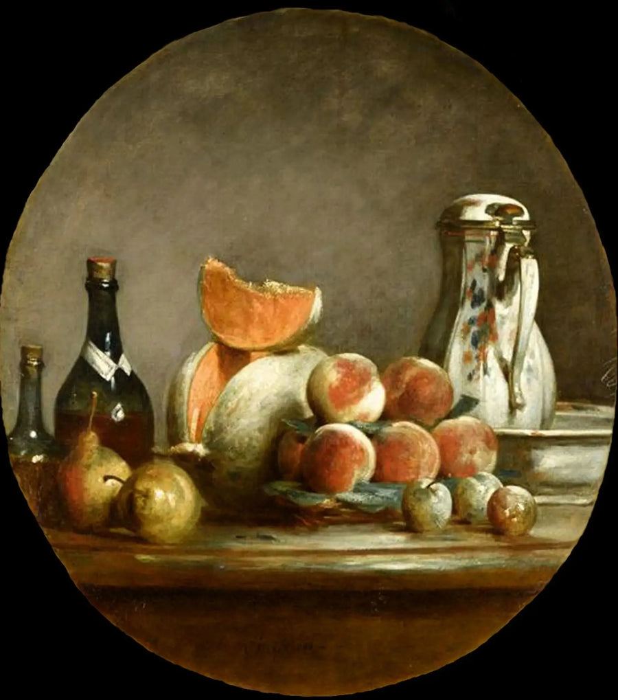 Melony, Gruszki, Brzoskwinie i Śliwki - Jean Simeón Chardin