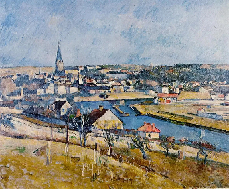 Melun widziany z Le Mée-sur-Seine - Paul Cézanne