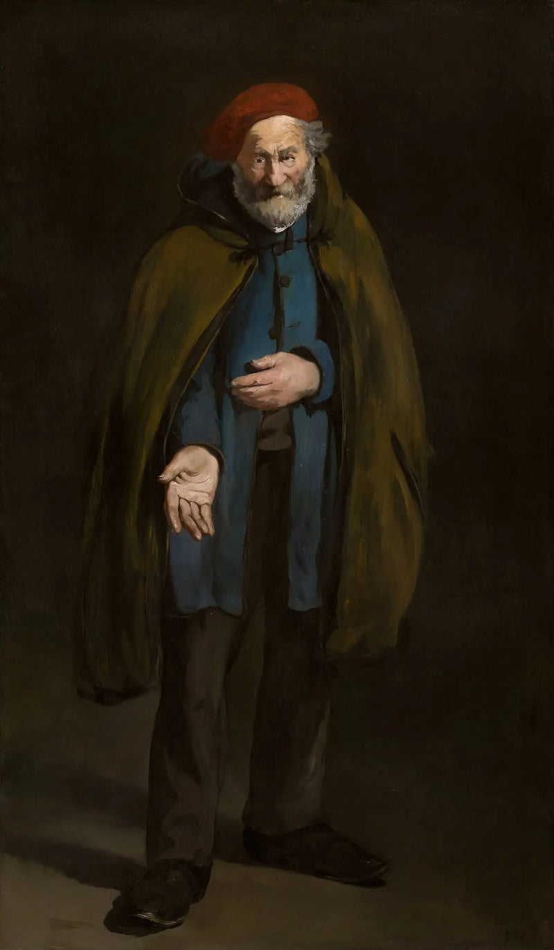 Żebrak w płaszczu z kapturem (Filozof) - Édouard Manet