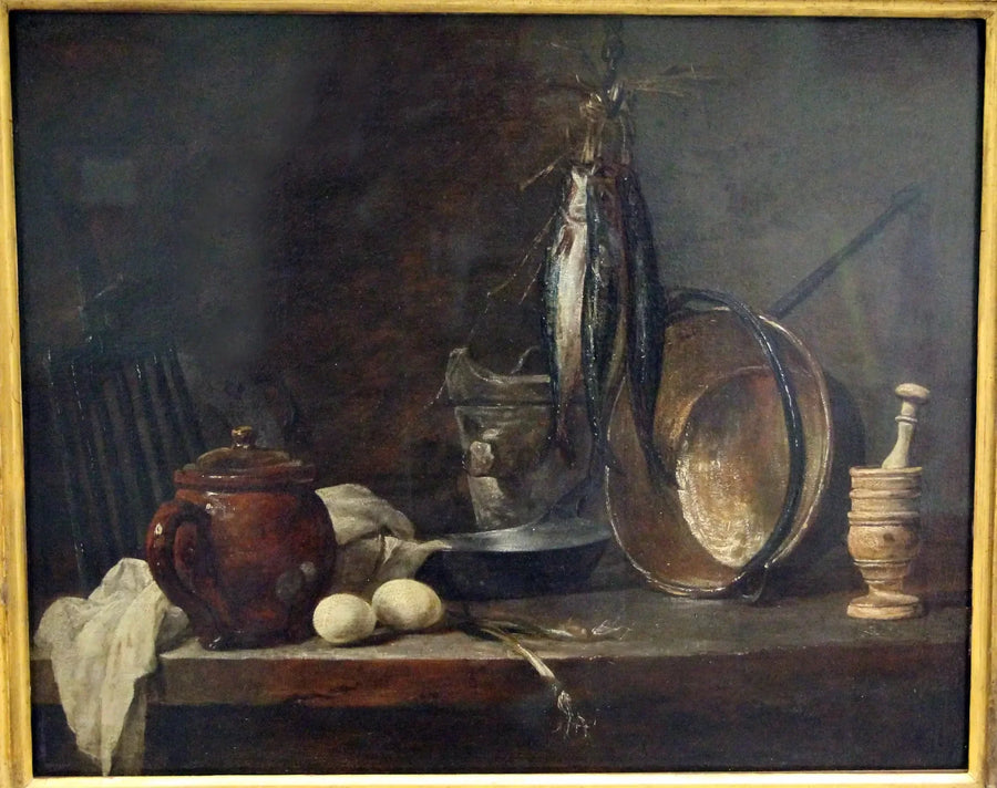 Menu na chude i Przybory kuchenne - Jean Simeón Chardin