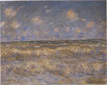 Wzburzone morze - Claude Monet