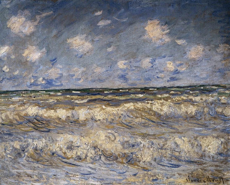 Wzburzone morze W663 - Claude Monet