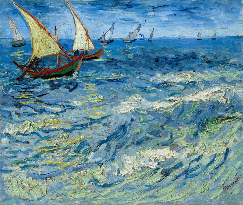 Pejzaż morski w Saintes-Maries - Vincent van Gogh