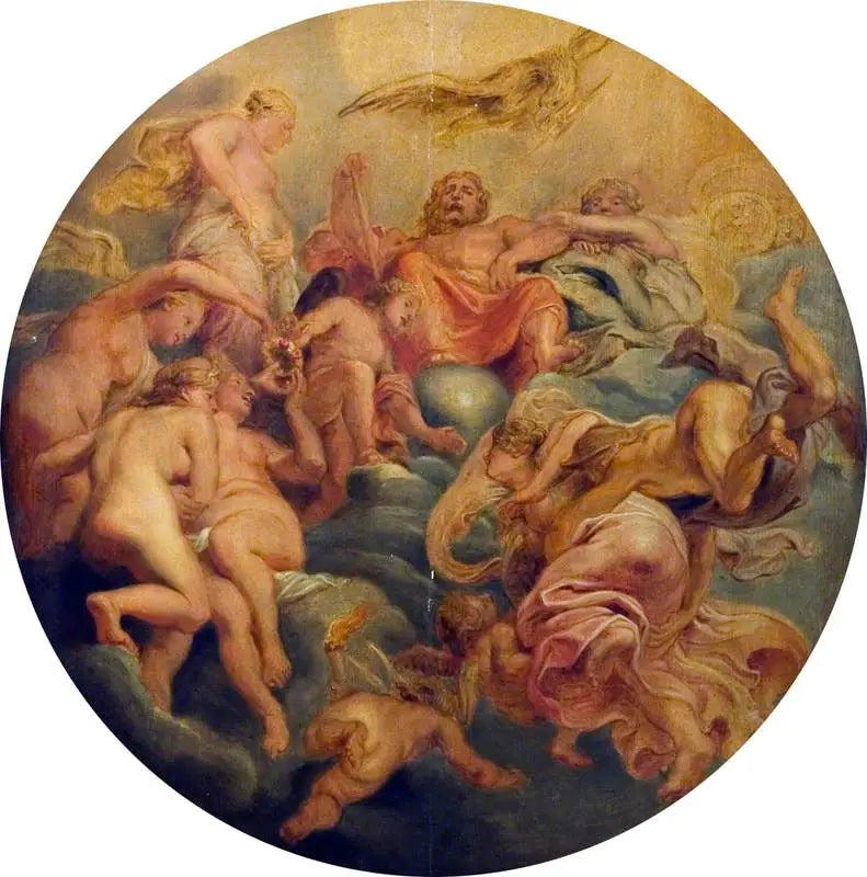 Merkury prowadzący Psychę na Olimp - Peter Paul Rubens
