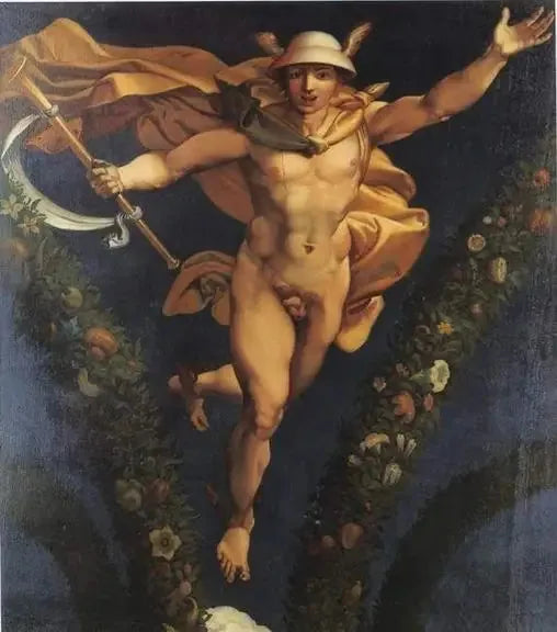 Merkury, według fresku Rafaela w Farnesinie - Jean-Auguste-Dominique Ingres