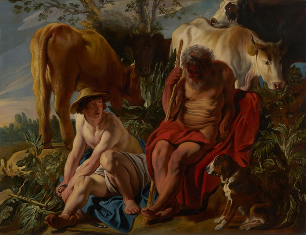 Mercure et Argus - Jacob Jordaens image 1 reproduction de peinture à l’huile