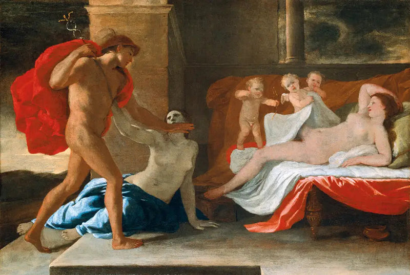 Merkury, Hersé i Aglaura - Nicolas Poussin