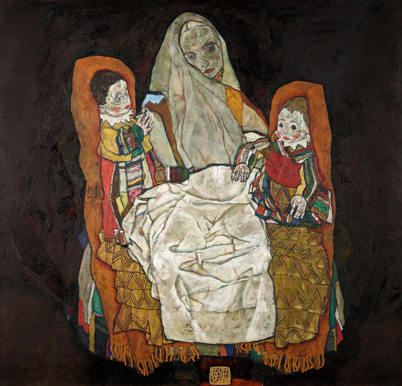 Matka z dwójką dzieci III - Egon Schiele