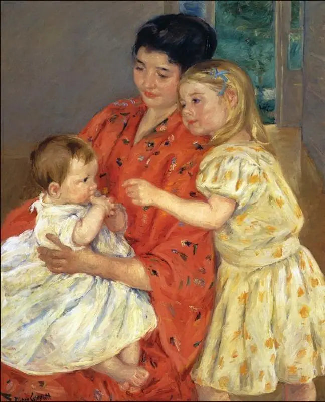 Matka z dwójką dzieci - 1901 - Mary Cassatt