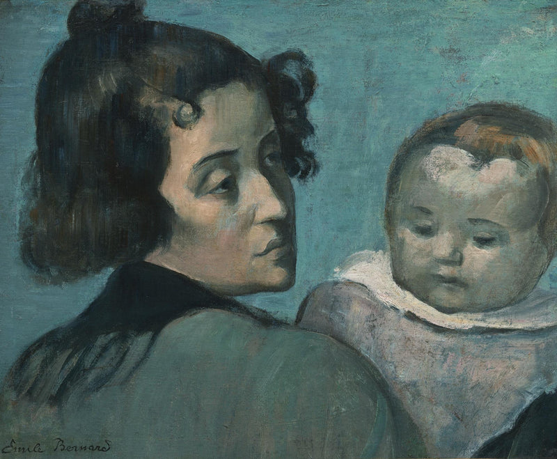 Matka i dziecko - Émile Bernard
