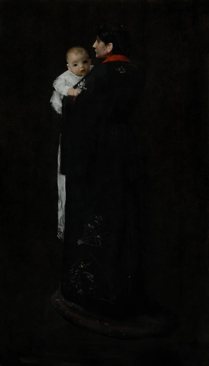 Matka i dziecko (Pierwszy portret) - William Merritt Chase