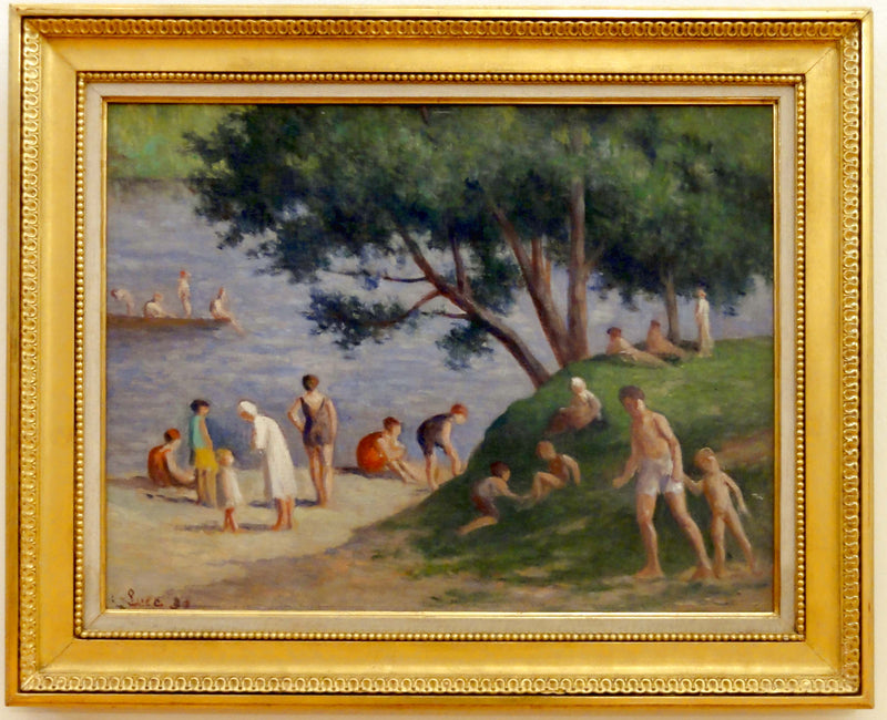Méricourt, plaża - Maximilien Luce