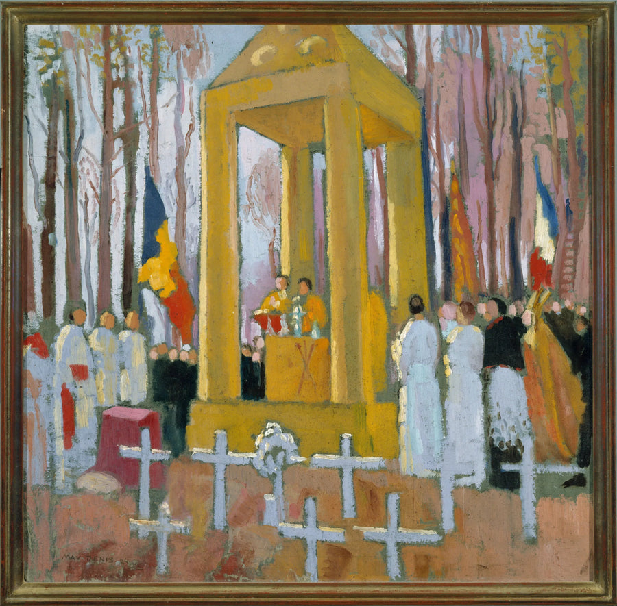 Msza przed grobem Ernesta Psichari - Maurice Denis
