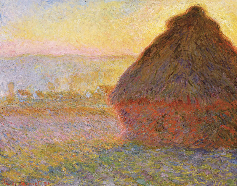 stóg siana o zachodzie słońca - Claude Monet