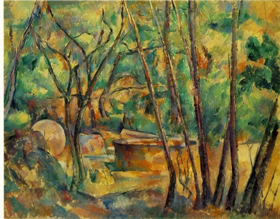 Młyn i zbiornik w lesie - Paul Cézanne