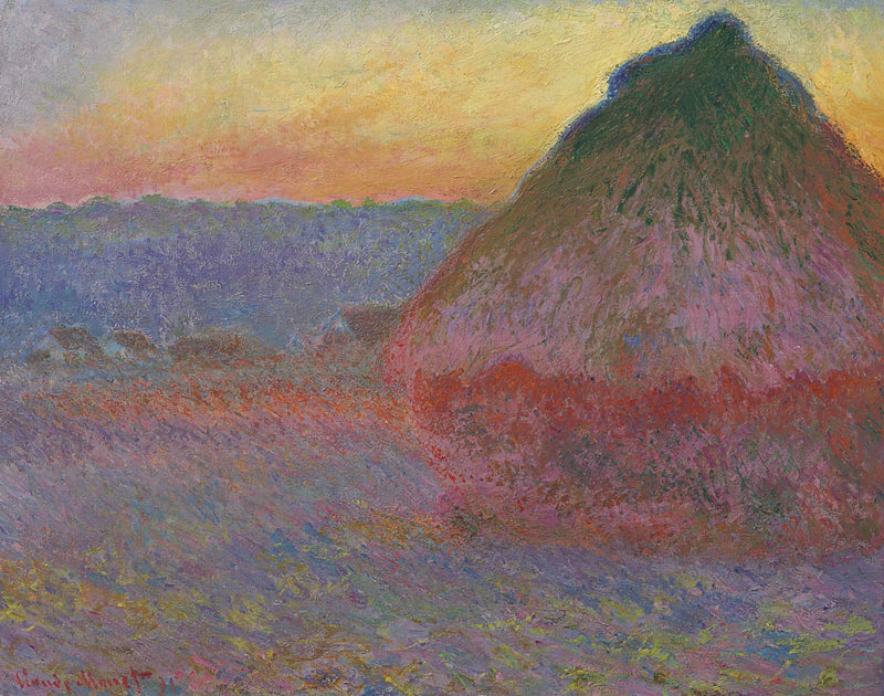 Szlifierka, różowe i niebieskie nadruki W1290 - Claude Monet