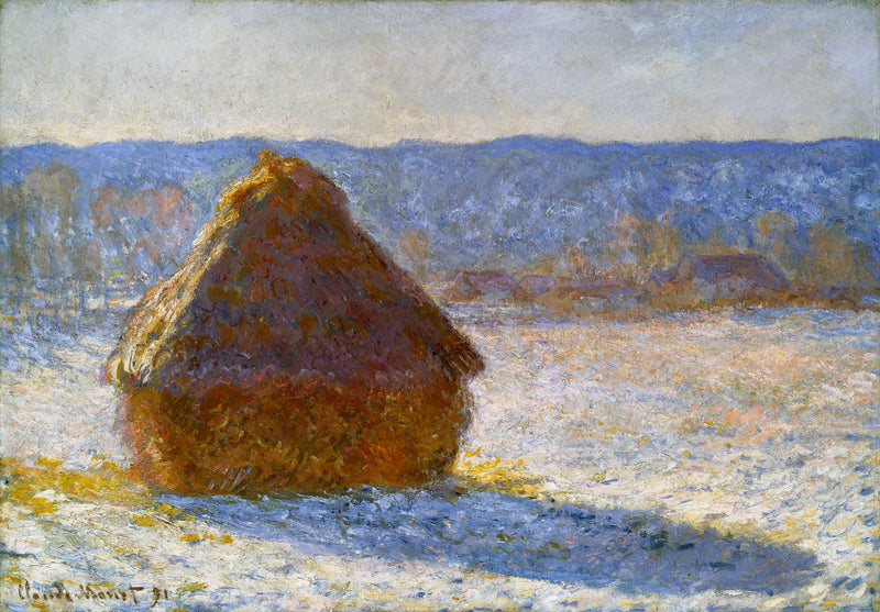 Szlifierka, efekt śniegu, rano W1280 - Claude Monet