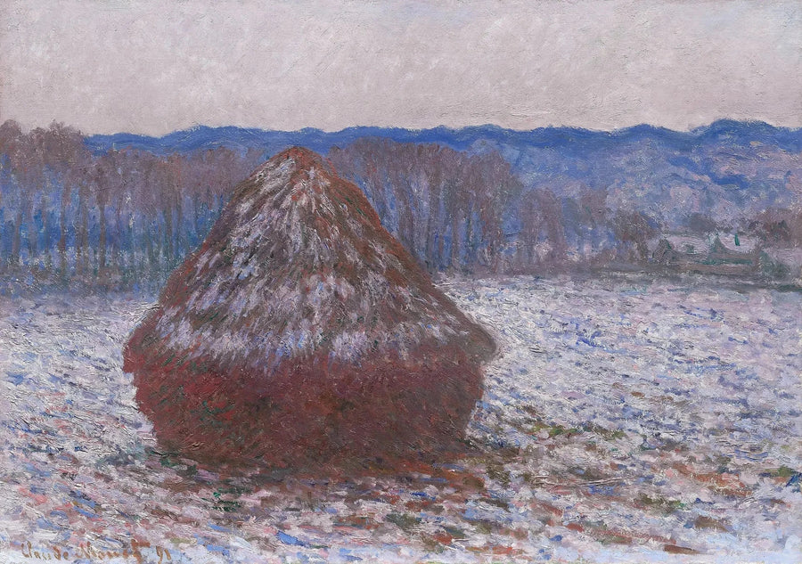 Szlifierka, efekt śniegu, rano W1280 - Claude Monet