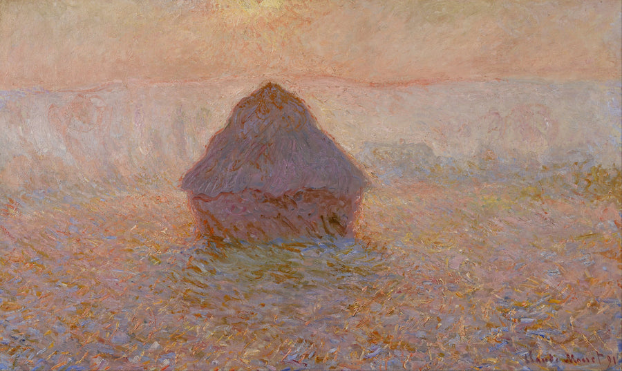 Młyn, słońce we mgle - Claude Monet