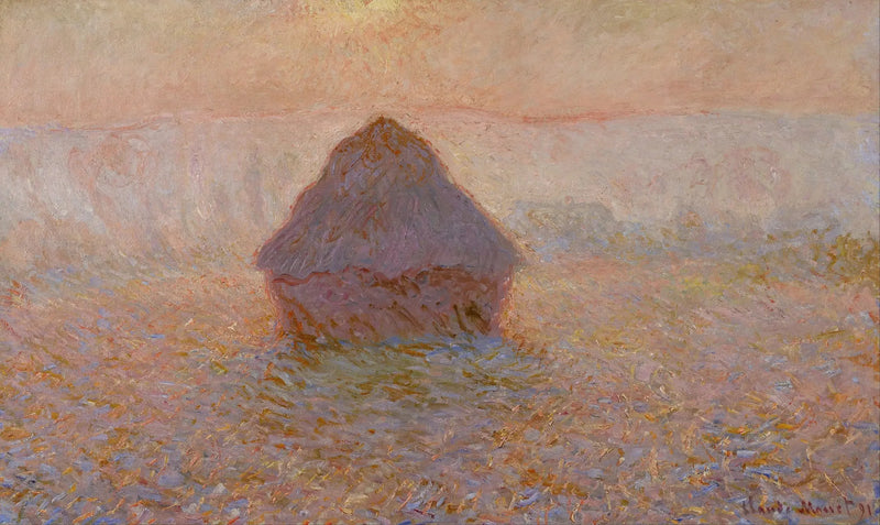 Młyn, słońce we mgle - Claude Monet