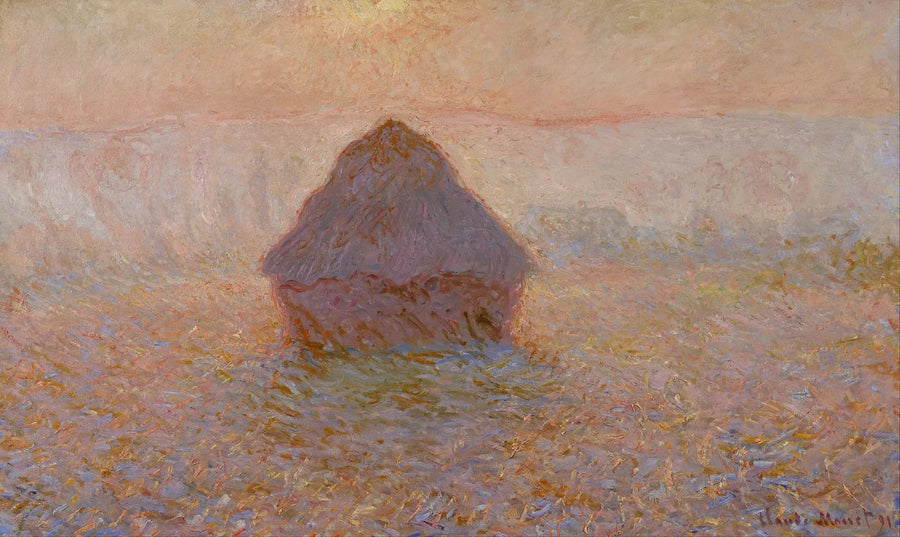 Młyn, słońce we mgle - Claude Monet
