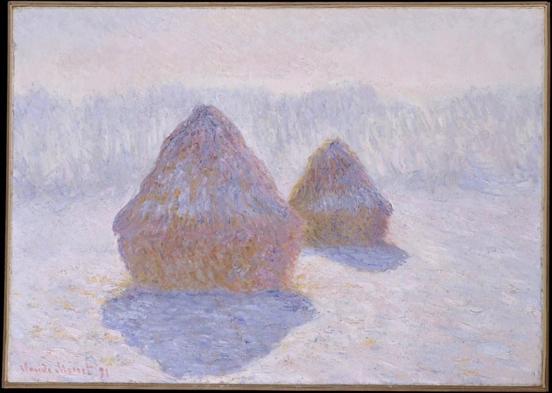 Stogi siana, efekt zimy - Claude Monet