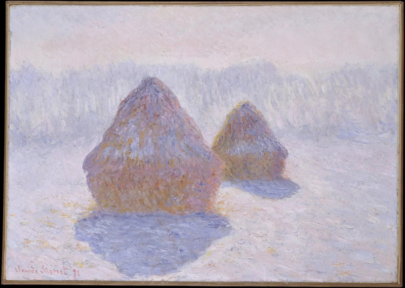 Stogi siana, efekt zimy - Claude Monet