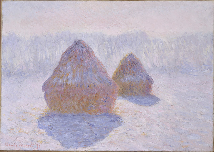 Stogi siana, efekt zimy - Claude Monet