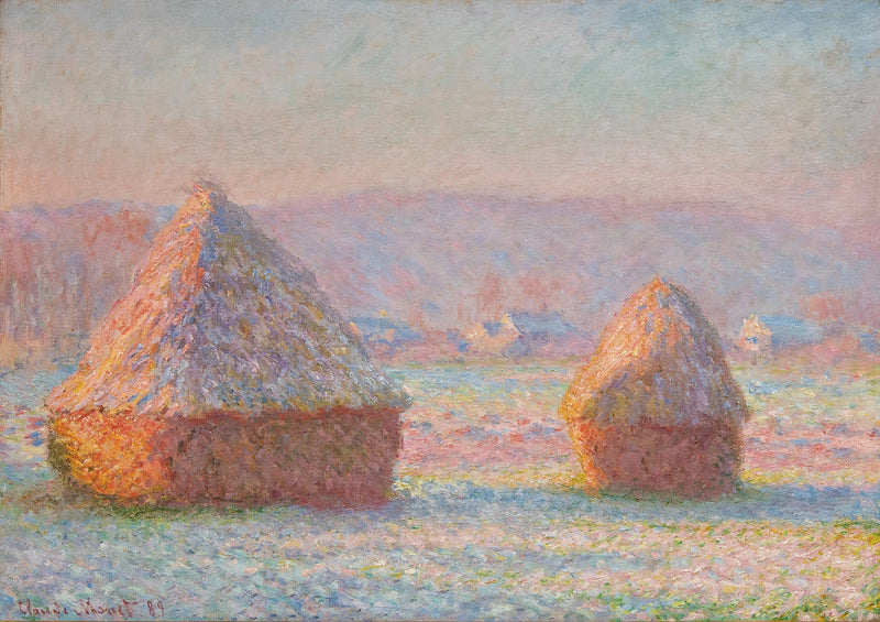 Les Meules, efekt białej galaretki W1215 - Claude Monet